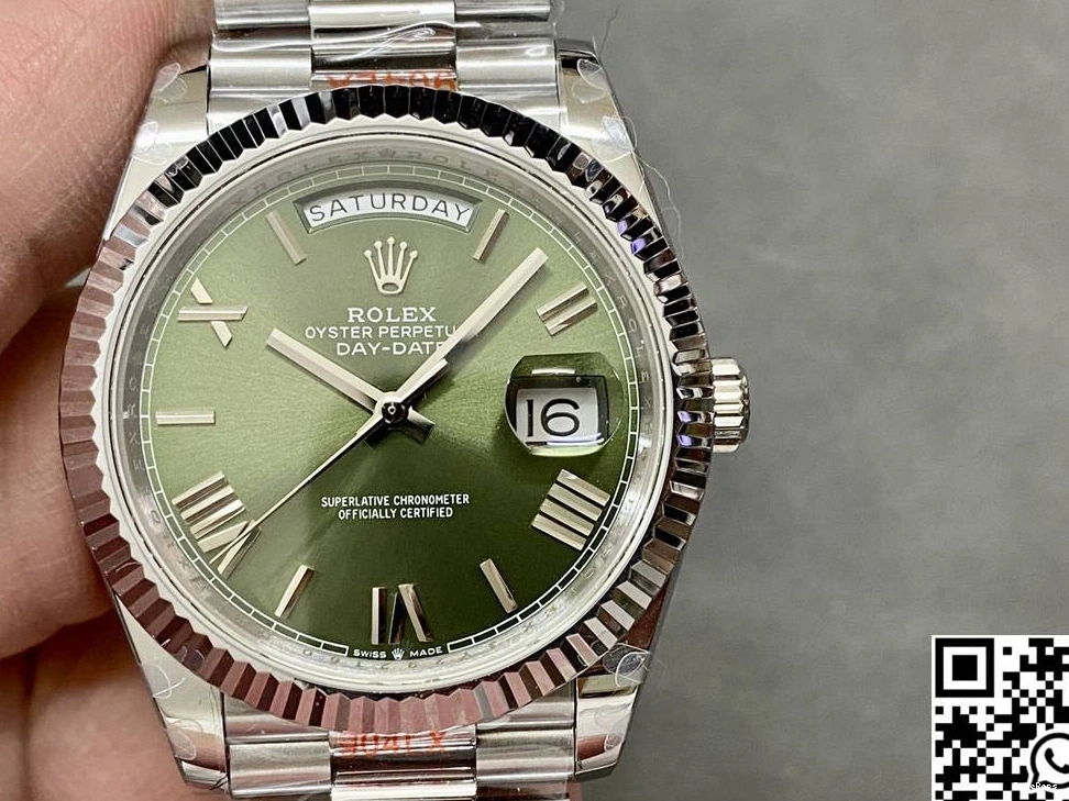 Tungsten Steel Day Green Dial v5 Factory QF M228239-0033 Date Rolex 0725